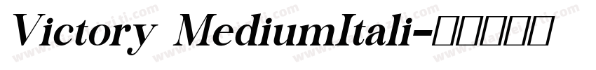 Victory MediumItali字体转换